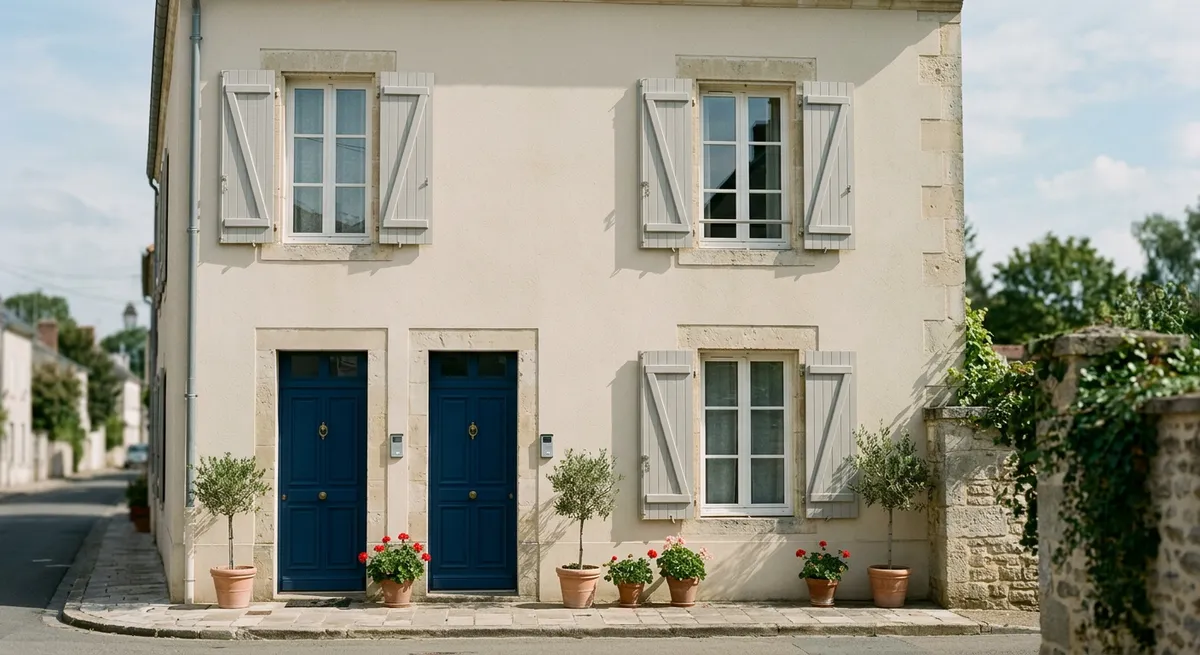 Maison ancienne divisée en deux appartements distincts