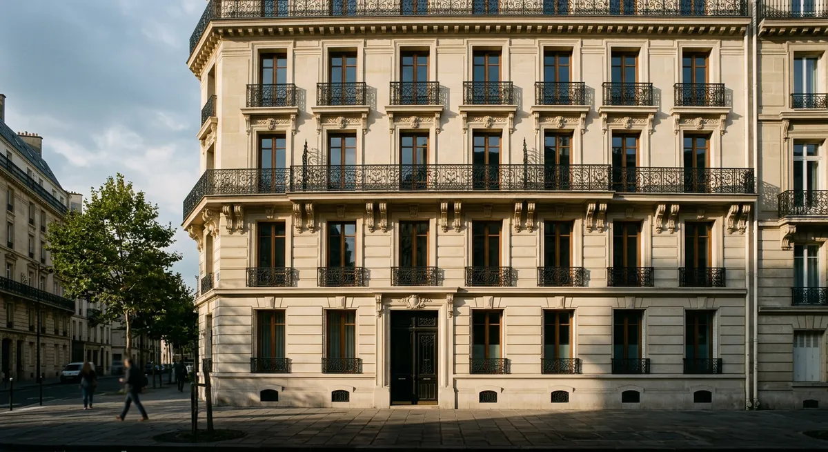 Façade d'immeuble de rapport haussmannien