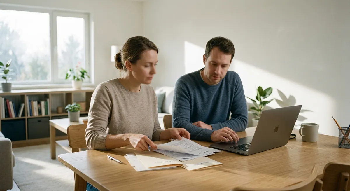 Deux copropriétaires consultant des documents de gestion