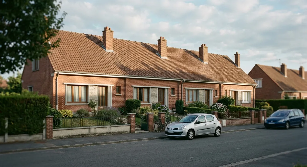Rangée de maisons mitoyennes
