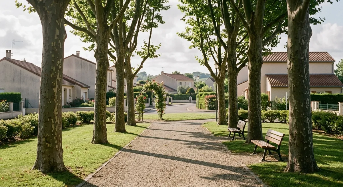 Parc résidentiel paysager
