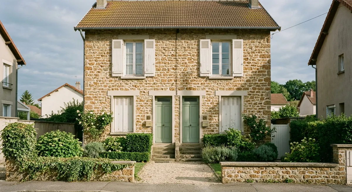Maison ancienne divisée en deux logements