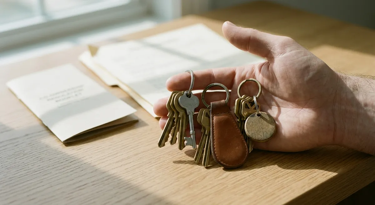Trousseaux de clés et baux d'appartements en copropriété